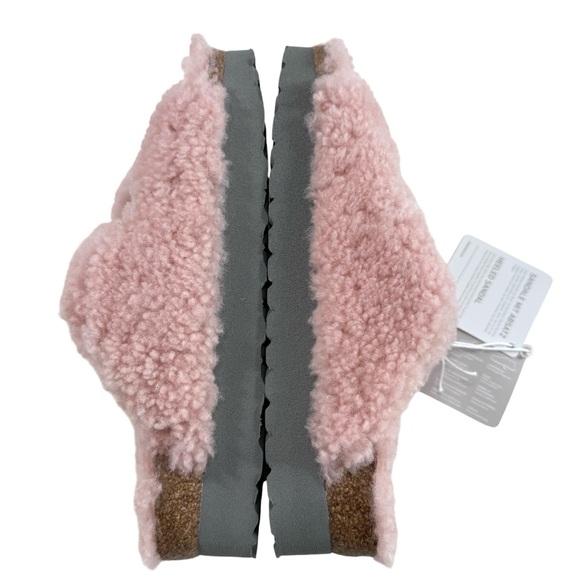 Birkenstock Papillio Arizona Big Buckle Slides in Teddy Crystal Rose Size 37/ L6 - Picture 9 of 16